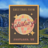 Edinburgh City Scotland UK Retro Briefkaart