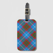 Edinburgh City Tartan Plaid Blauw Rood Paarse Lugg Bagagelabel (Voorkant (verticaal))