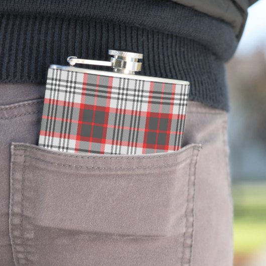 Edinburgh City Tartan Plaid Patroon Heupfles (Voorbeeld)