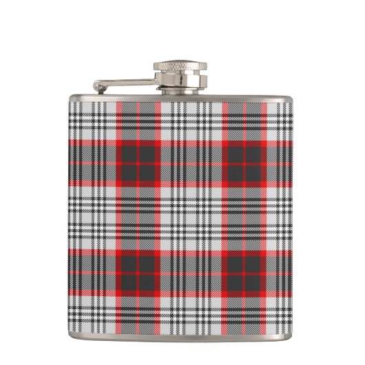 Edinburgh City Tartan Plaid Patroon Heupfles (Voorkant)