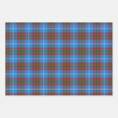 Edinburgh City Tartan Pset Blue Red Paars Inpakpapier Vel (Voorkant 2)