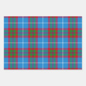 Edinburgh City Tartan Pset Blue Red Paars Inpakpapier Vel (Voorkant)