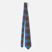 Edinburgh City Tartan Pset Blue Red Paars Neck Stropdas (Achterkant)