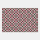 Edinburgh City Tartan Pset Grey Black Red Inpakpapier Vel (Voorkant 3)