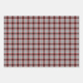 Edinburgh City Tartan Pset Grey Black Red Inpakpapier Vel (Voorkant 3)