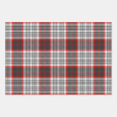 Edinburgh City Tartan Pset Grey Black Red Inpakpapier Vel (Voorkant)