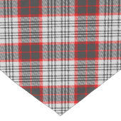 Edinburgh City Tartan Pset Grey Black Red Korte Tafelloper (Hoek)