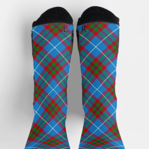 Edinburgh City Tartan Schots Blauw Rood Paars Sokken