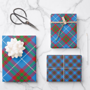 Edinburgh City Tartan Schotse Ruit Patroon Ontwerp Inpakpapier Vel