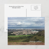 Edinburgh City Uitzicht van Arthur's Seat Briefkaart (Voorkant / Achterkant)