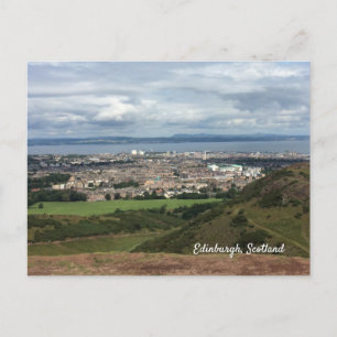 Edinburgh City Uitzicht van Arthur's Seat Briefkaart