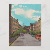 Edinburgh Cityscape Illustratie Briefkaart (Voorkant)