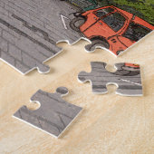 Edinburgh Cityscape Illustratie Legpuzzel (Zijkant)