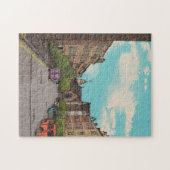 Edinburgh Cityscape Illustratie Legpuzzel (Horizontaal)