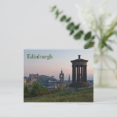 Edinburgh Cityscape Sunset Briefkaart (Staand voorkant)