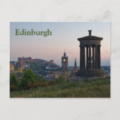 Edinburgh Cityscape Sunset Briefkaart (Voorkant)