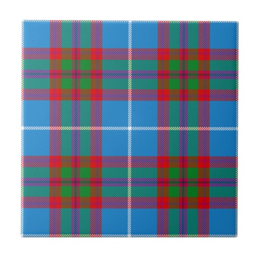 Edinburgh Clan Hunting Tartan Plaid Tegeltje (Voorkant)