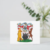 Edinburgh Coat of Arms Briefkaart (Staand voorkant)