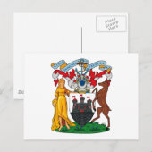 Edinburgh Coat of Arms Briefkaart (Voorkant / Achterkant)