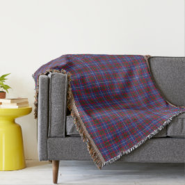 Edinburgh District Tartan Throw Blanket Deken