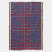 Edinburgh District Tartan Throw Blanket Deken (Voorkant Verticaal)