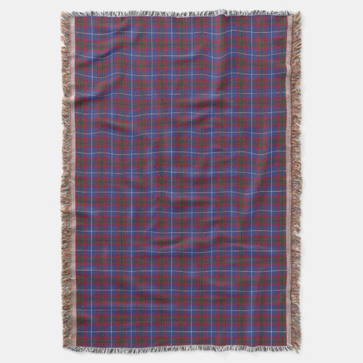 Edinburgh District Tartan Throw Blanket Deken (Voorkant Verticaal)