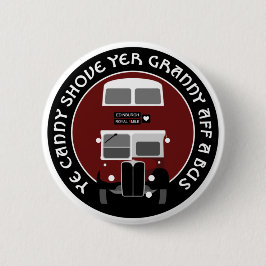  Edinburgh Double-decker Bus Badge Ronde Button 5,7 Cm
