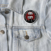  Edinburgh Double-decker Bus Badge Ronde Button 5,7 Cm (In situ)