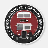  Edinburgh Dubbeldeckerbus Magnet (Voorkant)