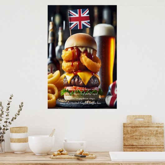 Edinburgh Eats: Pub Grub Glory 24x36 Poster (Keuken)