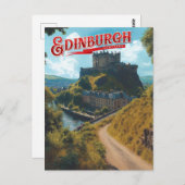 Edinburgh: een mistige Schotse Romance Briefkaart (Voorkant / Achterkant)