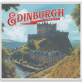 Edinburgh: een mistige Schotse Romance Sticker (Voorkant)