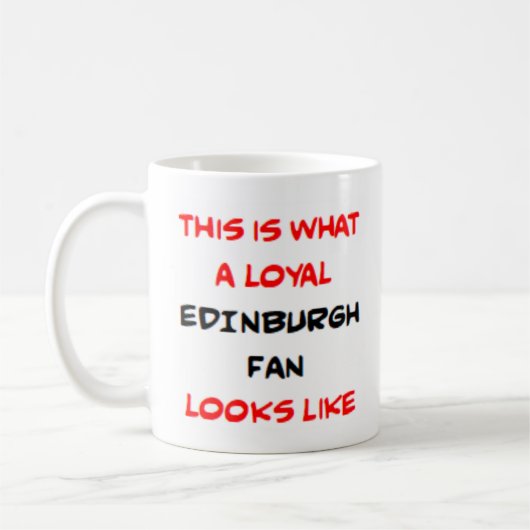 Edinburgh-fan, loyaal koffiemok (Links)