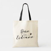 Edinburgh Flag Heart, Dùn Èideann Tote Bag (Achterkant)
