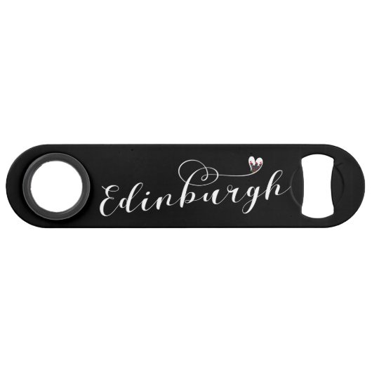 Edinburgh Flag Heart, Edinburgher Speed Flessenopener (Voorkant (Horizontaal))