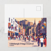 Edinburgh Fringe Festival Schotland Briefkaart (Voorkant / Achterkant)