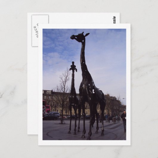 Edinburgh Giraffe Briefkaart (Voorkant / Achterkant)