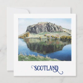 Edinburgh Holyrood Scotland Scot fine art Tourist Feestdagenkaart