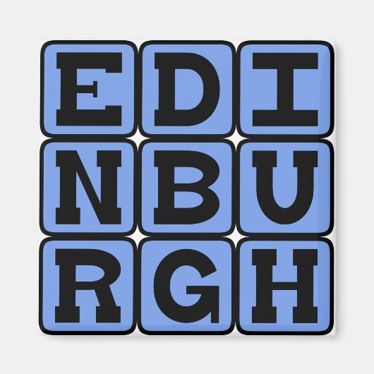 Edinburgh, Hoofdstad van Schotland Magneet (Voorkant)
