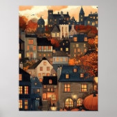 Edinburgh Illustration Edinburgh Print Autumn Scot (Voorkant)