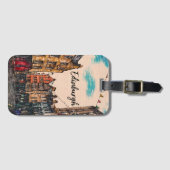 Edinburgh iPad Smart Hoesje Bagagelabel (Voorkant (horizontaal))