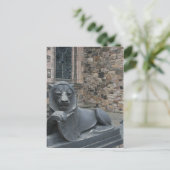 edinburgh kasteel leeuw briefkaart (Staand voorkant)