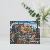 Edinburgh Kasteel Schotland Reizen Briefkaart (Staand voorkant)