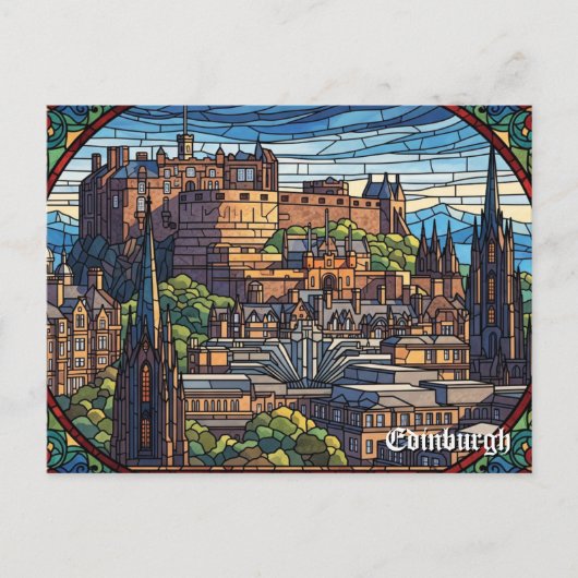 Edinburgh Kasteel Schotland Reizen Briefkaart (Voorkant)