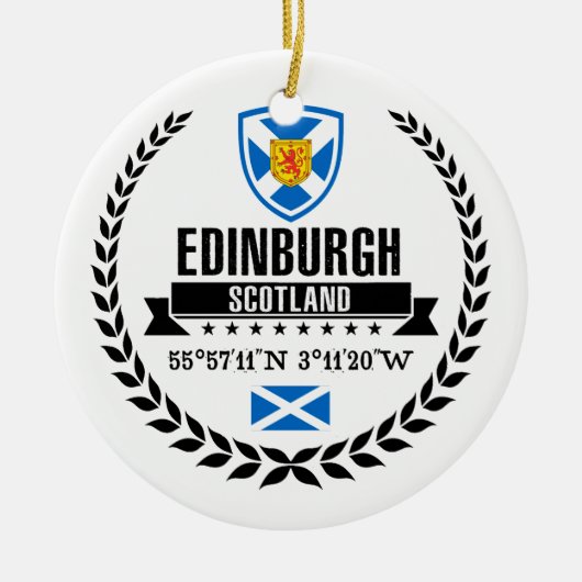 Edinburgh Keramisch Ornament (Voorkant)