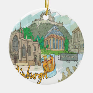 Edinburgh Keramisch Ornament