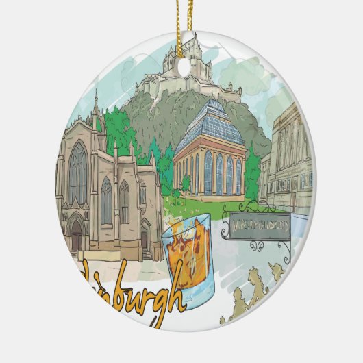 Edinburgh Keramisch Ornament (Links)