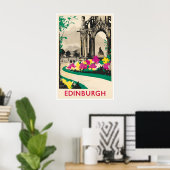 Edinburgh Kunst Schotland Reisposter Schots Poster (Thuiskantoor)
