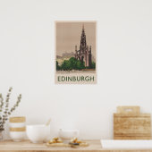 Edinburgh Kunst Schotland Reisposter Schotse Prin Poster (Keuken)