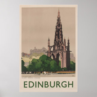 Edinburgh Kunst Schotland Reisposter Schotse Prin Poster